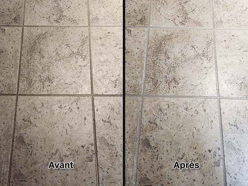 Nettoyage de coulis taché