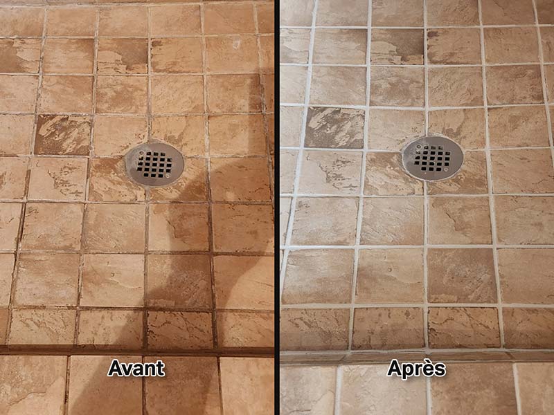 Nettoyage et réparation de coulis de céramique