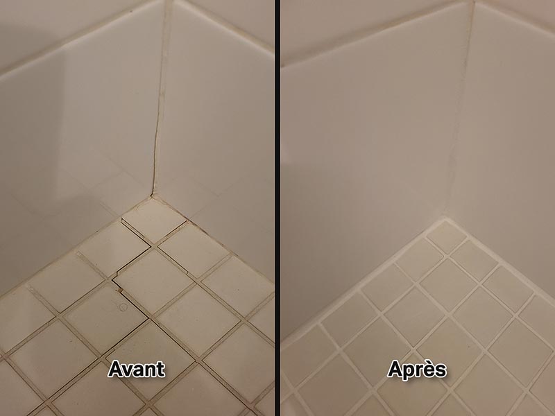 Réparation de coulis fissuré