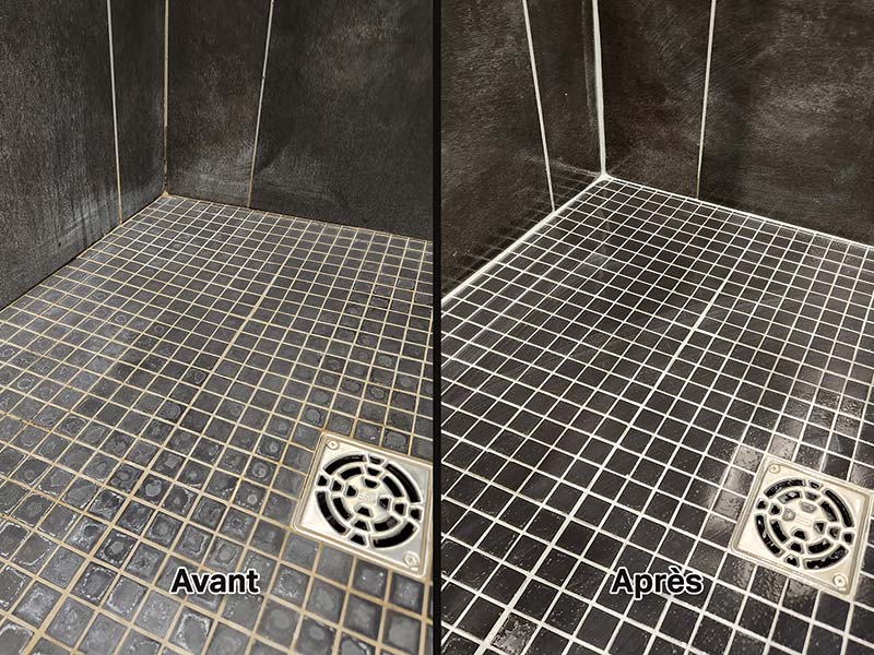 Réparation de coulis et nettoyage de moisissure